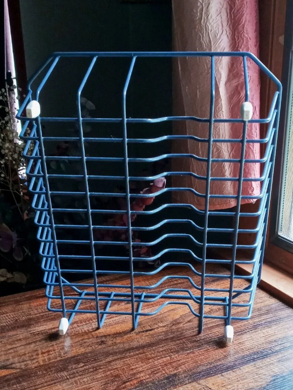 Vintage Rubbermaid Sturdy Vinyl-coated Wire Dish Drying Rack Great Condition!